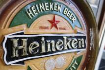 新品　Heineken ハイネケン　樽型　看板　ウッド　世田谷ベース　インテリア カフェ 店舗　バー　BAR 　ウイスキー　BEER_画像2