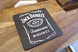 新品 JACK DANIEL'S ジャックダニエル　ウイスキー　ラバーコースター　店舗 ラバーマット お酒 カウンター インテリア アメリカ