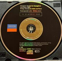 （DECCA独盤）ロストロポーヴィチ／ブリテン　シューベルト：アルペジョーネ・ソナタ　THE CLASSIC SOUND ROSTROPOVICH_画像3