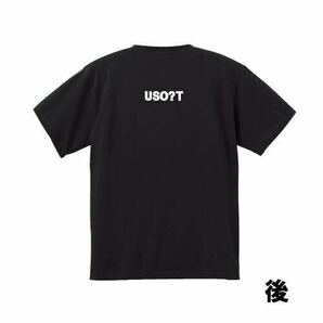 USOT うそT おきなわ 2024 おもしろTシャツ かわいい パロディ 半袖Tシャツ ゆるい BLACK ブラック 黒 XLの画像3