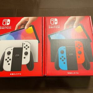 【2台セット】Nintendo Switch 有機ELモデル ネオンブルー ネオンレッド/ホワイト