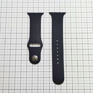Apple Watch シリコン製スポーツバンド ベルト 38/40mm M/L ブラック　※もう1種オマケ付