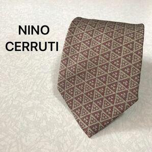 NINO CERRUTI CERRUTI1881 セルッティ ネクタイ シルク 絹 ブランドネクタイ ベージュネクタイ 