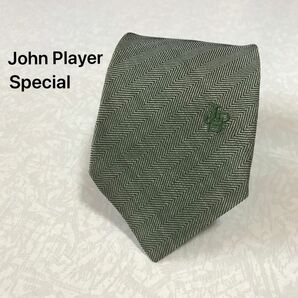 JohnPlayerSpecial ジョンプレーヤースペシャル ネクタイ ブランドネクタイ シルク 緑ネクタイ おしゃれネクタイ
