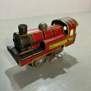  old house .. war front made in Japan tin plate zen my type toy train SL junk parts taking antique Vintage present condition delivery 