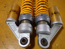 49599 ヤマハ RH02J-006～ XJR400R '07 4HML 純正 リアサスペンション OHLINS オーリンズ 漏れあり インナーOK 32cm_画像2