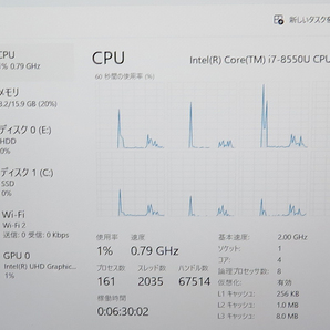 【高速Core i7第8世代★爆速新品SSD(m.2)512GB+1TB+メモリ16GB】富士通 AH53/B3 最新Win11+Office2019H&B★Blu-ray/Webカメラ/Wi-Fi/HDMIの画像10
