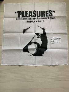 【新品】 PLEASURES プレジャーズ　screen printed 手ぬぐい　2016