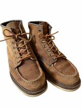 ●●us製 RED WING レッドウィング 1903 モックトゥ ワークブーツ サイズ9D/27 茶スエード素材●●_画像2