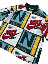 ●●vintage 90's us製 NIKE ナイキ スペシャル 総柄ポロシャツ L●●_画像3