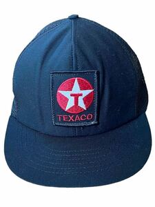 ●●vintage us製 Stylemaster スタイルマスター TEXACO テキサコ メッシュトラッカーキャップ 黒x赤ロゴ●●