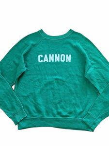 ●●vintage 80's us製 スウェット M 緑グリーン CANNON/EAGLES 11 ●●