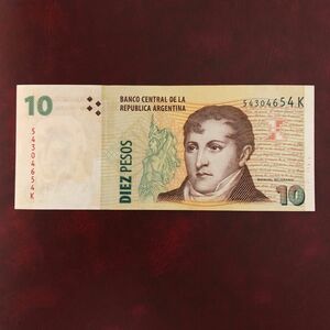 旧紙幣　アルゼンチン　10ペソ