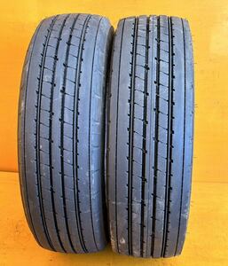 森商会No.114佐賀発BRIDGESTONE BS 215/70R17.5 123/121J 2019/2022 2本set 11mm新品近い 直接引取OK！溝 室 ブリヂストン 夏用