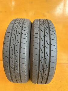 森商会No.90 佐賀発 BRIDGESTONE 155/65R13 2本set 2021 6mm 倉庫保管 夏タイヤ MAXX 直接引取OK！中古タイヤBS