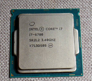 CPU Intel Core i7 6700 SR2L2　3.40GHz　中古品　7日以内初期不良受付