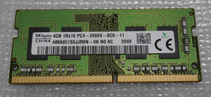 SK hynix HMA851S6JJR6N PC4-2666V　4GB　新品