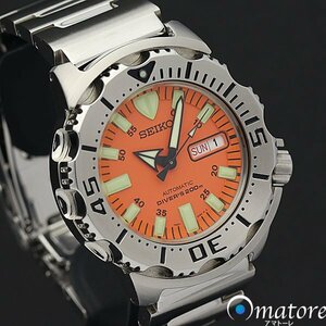 1円～◎美品◎SEIKO セイコー プロスペックス ダイバースキューバ【オレンジモンスター】メンズ 自動巻き SKX781KC 7S26-0350◎箱取説タグ