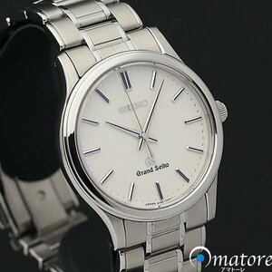 最落～◎美品◎SEIKO セイコー GS グランドセイコー 白柄文字盤 メンズ クォーツ SBGF027 8J55-0AA0◎