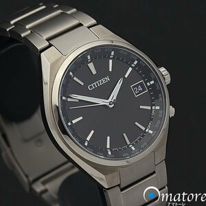 1円～◎美品◎CITIZEN シチズン アテッサ ダイレクトフライト スーパーチタニウム メンズ 電波ソーラー CB1120-50E H149◎