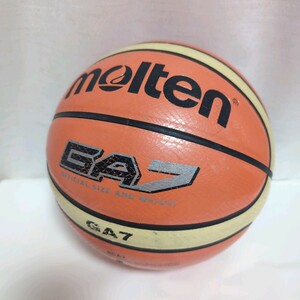 MO■molten モルテン バスケットボール GA7 7号球 BGA7 スネーク柄/ヘビ革調シボ形状モデル 人工皮革 オレンジ バスケ