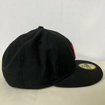 SI■ NEW ERA ニューエラ キャップ 帽子 黒 ブラック ピンク 57.7cm 59FIFTY ニューヨーク ヤンキース ロゴ シンプル 野球 ベースボール _画像5