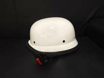 人気新品　ジャーマンヘルメット ヘルメット 原付 ナチヘル 半帽ヘル 軽量ハーレーヘルメット米国 DOT認証済品 ホワイト　サイズ：XL_画像5