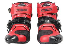 Pro Speed ​​Motorcycle Racing Boots Boots Shoes Red Red Size 46 28-28.5 см.