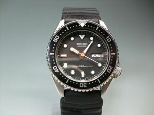 美品 1982 SEIKO ダイバー 6458-6000 ミッドダイバー クォーツ 150m