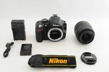 [美品] Nikon ニコン D3200 + 18-55mm レンズ #1251AB_画像1