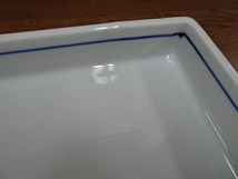 【四角　大皿④　水色　水玉】食器　プレート　大皿　陶器製【B8-3④】20240322_画像4