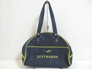 LUFTHANSA / ルフトハンザドイツ航空　ショルダーバッグ ハンドバッグ レトロ品 横30㎝ 縦22㎝ マチ10㎝【M0305】(T)