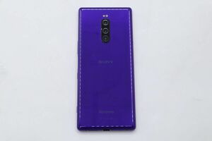 ★☆全額返金保証！最速発送！【SONY Xperia 1 64GB docomo SO-03L パープル 白ロム 難あり】★☆（202402-04343-Skaitori）