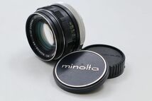 ★☆全額返金保証！最速発送！【MINOLTA MC ROKKOR-PF 55mm F1.7 動作確認済】★☆（202402-28653-kaitori）_画像1