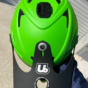 urge MTB ダウンヒル DH フルフェイス ヘルメット Drift Size M ゲレンデで1回のみ使用 自転車 ヘルメット グリーン 男女兼用の画像6