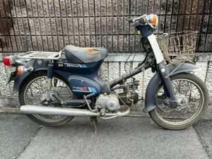 HONDA ホンダ カブ HA02型 スーパーカブ90 デラックス 90cc キックOK 倉庫内 放置車両 廃車証明 鍵有 大阪 丸目 90DX 丸車 パーツ売り不可