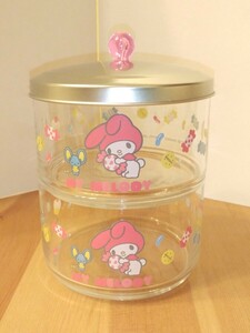 サンリオ　レトロ　MY MELODY　ガラスポット　Wグラスポット　2段　2002年　非売品　メンバー特典品　マイメロ　マイメロディ