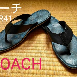 最終お値下げ!!【送料無料】coach コーチ　サンダル　メンズ EUR41