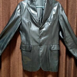 タイムセール!!!【送料無料】安心日本製 美品 ロートレアモン 本革 レザー ジャケット ブルゾン 防寒 テーラードジャケット
