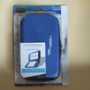 EVA ポーチ　Pouch Just Fit for Newニンテンドー2DS LL用 ブルー