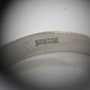 うぶ品 Pt900刻印 リング プラチナ 指輪 約2.8g の画像4