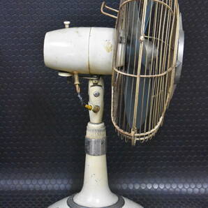 うぶ品 昭和レトロ 三菱 MITSUBISHI RM-35AB 35cmお座敷扇AB 扇風機 青空カラー アンティーク 未整備品 稼働品の画像4