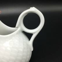 【3213】未使用保管品 Meissen マイセン 波の戯れ ホワイト コーヒークリーマー ミルクポット 洋食器 白磁 西洋陶磁_画像3