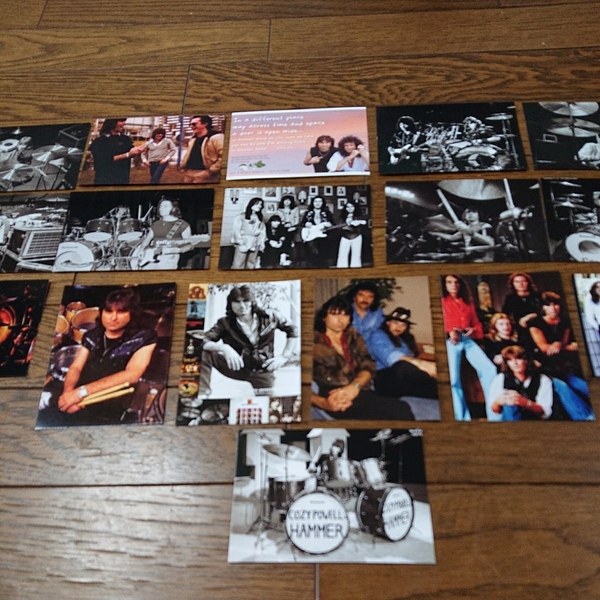 コージー・パウエル 生写真 17枚セット COZY POWELL DRUMMER レインボー RAINBOW ブラック・サバス ブライアン・メイ HAMMER