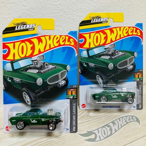 2台セット ホットウィール VOLVO P1800 GASSER ボルボ ギャッサー