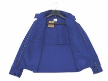 25万新品◆54=XXL◆BURBERRYバーバリー◆青 BBOXロゴ フロントジップスタンドカラーライトブルゾン 1円_画像4