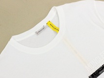 7万新品本物◆モンクレールジーニアス◆M◆FRAGMENT HIROSHI FUJIWARA 7MONCLER白ロゴTシャツ_画像3