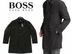 10万新品◆52＝L◆BOSSヒューゴボス 保護撥水加工中綿入りジャケット 黒 CAR COATシリーズ『Dain4』1円