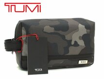 2.5万新品◆TUMI トゥミ◆カモフラ×黒 バリスティックナイロン クラッチマルチポーチ 小物入れ １円_画像1