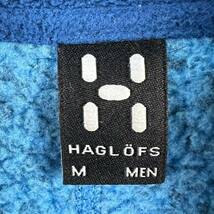 Wm169 HAGLOFS ホグロフス SWOOK ジップアップ アウトドア マウンテン ジャケット ジャージ 水色 内側ボアフリース メンズ_画像8